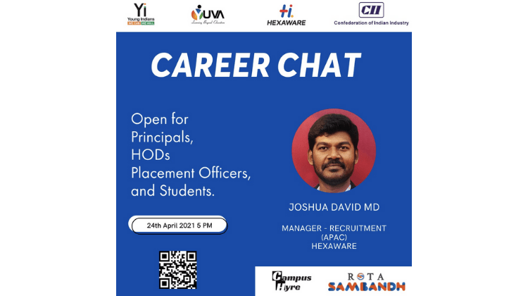 Career Chat with Joshua M David - Hexaware